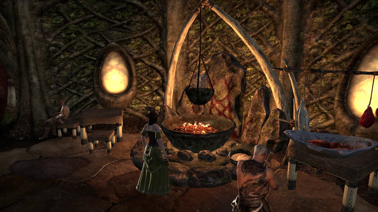 Over an hour in The Outside Inn, Elden Root, Grahtwood (Ambient, ESO, Relazing, Study)