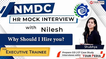 NMDC HR Mock Interview | ME | Important NMDC Interview Questions | Prepare interview with YourPedia