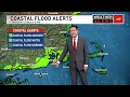 Nor'easter will produce heavy rain at times, gusty winds Saturday night
