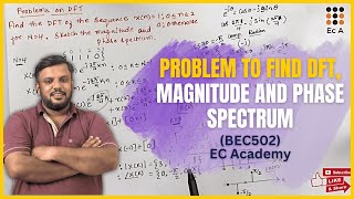 DFT Solved Problem: Find Magnitude and Phase Spectrum Step-by-Step || EC Academy