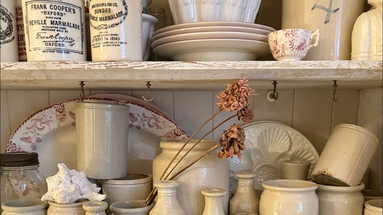 Start of spring cleaning in my cottage by the sea . Cooking pottery and spring walk 