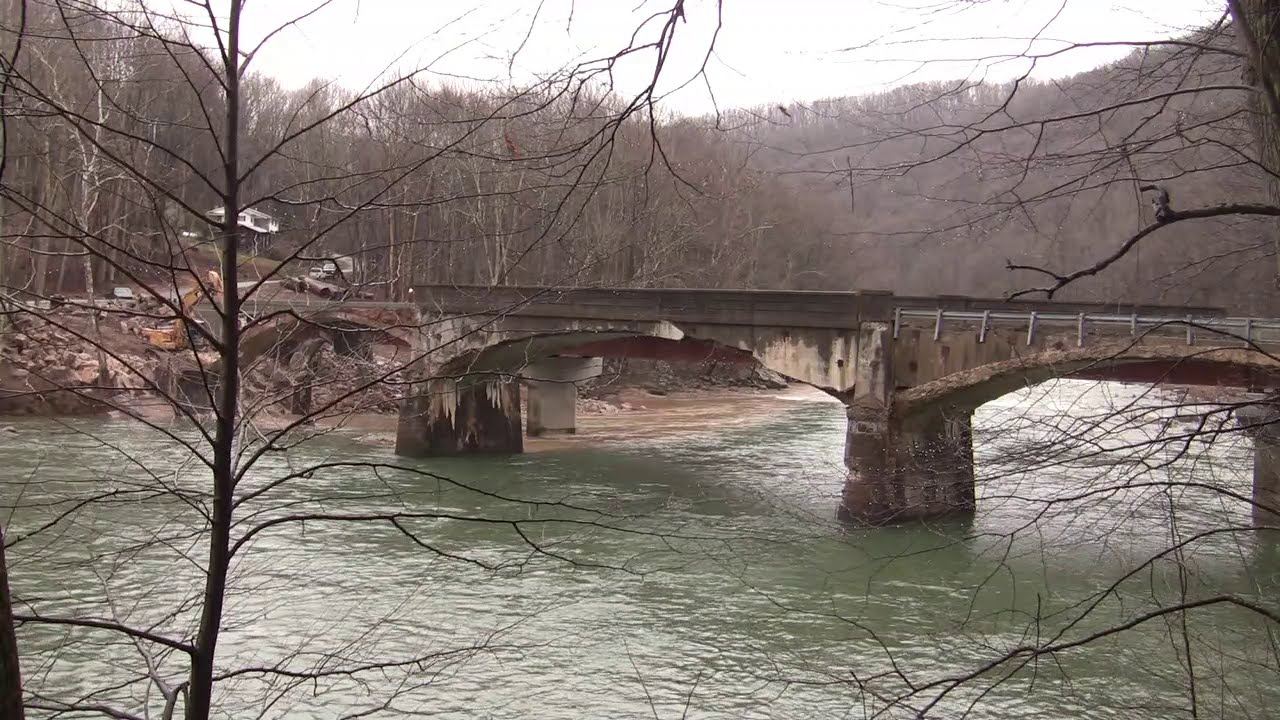 Moatsville Arch Bridge Final Day, Moatsville WV YouTube