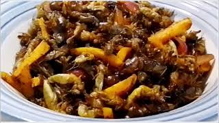 Filipino Exotic Food The Kamaru (Rice Field Crickets) Adobo From Pampanga Province by Emily and Son Travel & Food 205 views 5 months ago 8 minutes, 4 seconds
