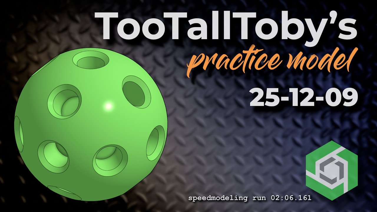 Onshape Speedmodeling Too Tall Toby Practice Model 25-12-09