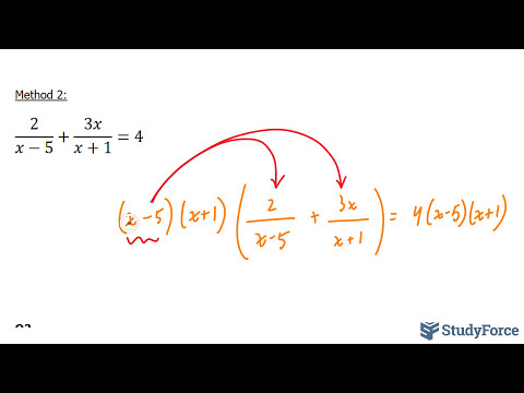 Solve algebraic equation containing fractions using the LCD (Part 2)