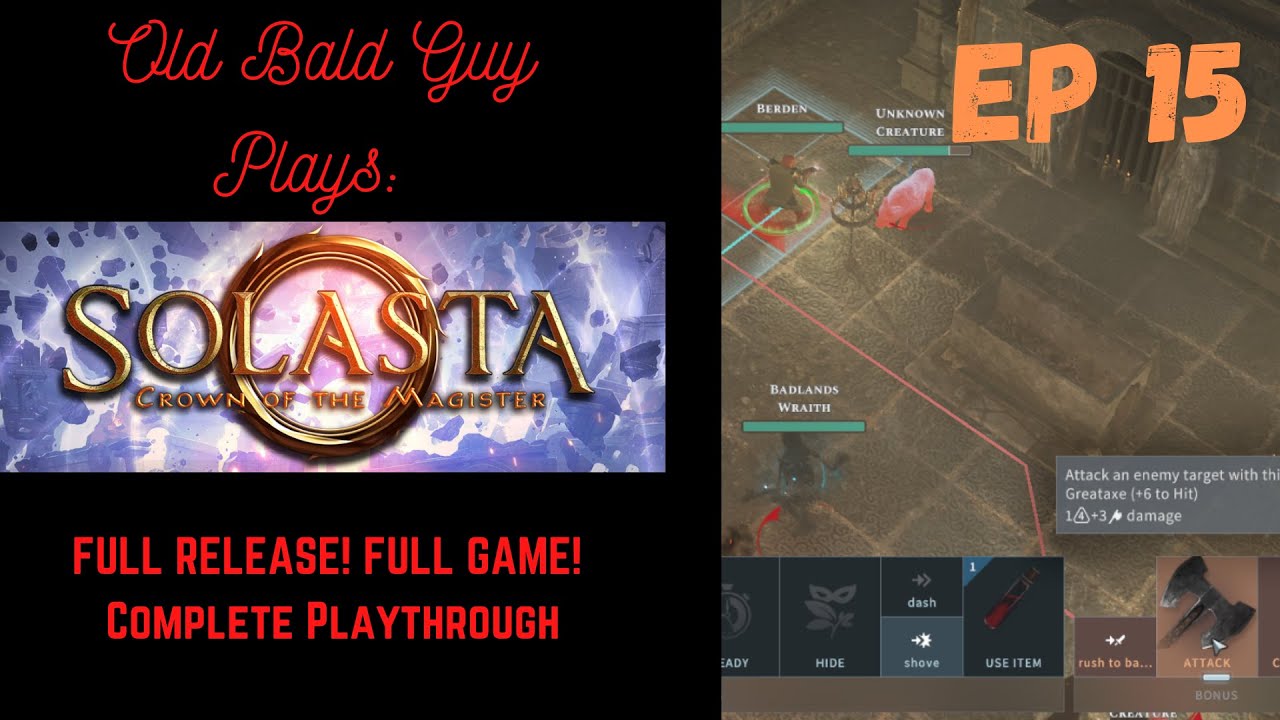 Solasta FULL Release COMPLETE Playthrough HARD Difficulty Episode 15 Academic Background 