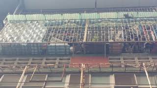 1080813颱風後晴天5樓外牆漏水情形