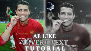 AE like inverted text tutorial ( preset )