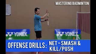 Mastering badminton : Offense Drills - Net (spin), Smash (Straight) & Kill/Push screenshot 5
