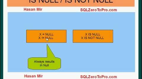 Null Comparisons in SQL Where Clause - SQL LESSON 26