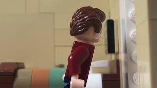 LEGO the shining here’s Johnny scene