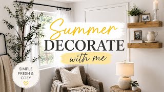 Refreshing My Dining Room for Summer 💛 Cozy Decor + Simple Styling Ideas