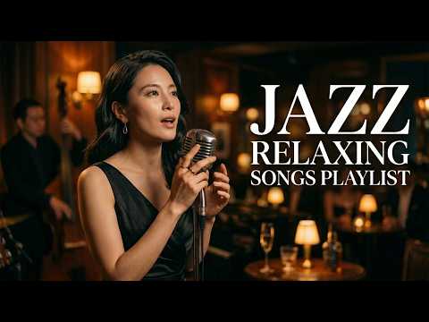 Late Night Jazz Lounge ✨ Soft Female Voice & Moonlight Ambience for Better Sleep