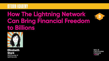 How the Lightning Network Can Bring Financial Freedom to Billions - Elizabeth Stark