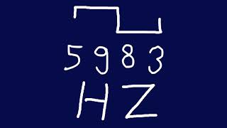 5983 hz square
