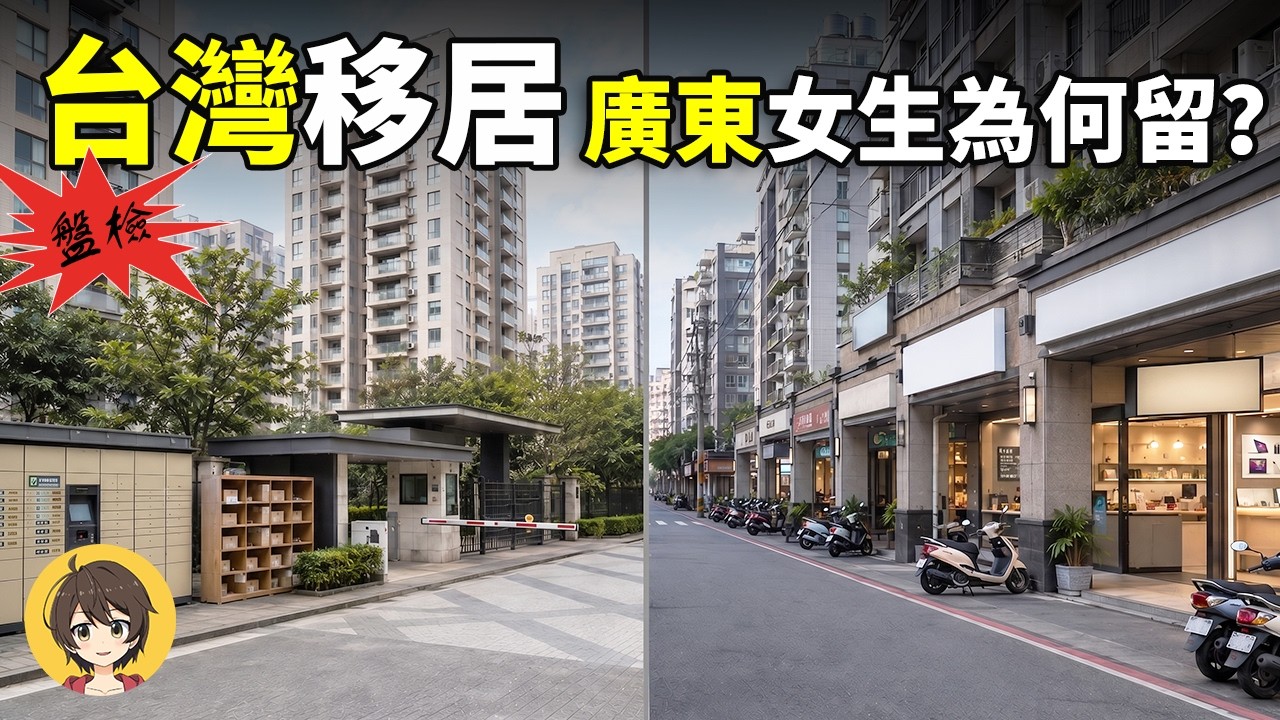 台灣大陸生活細節大不同?廣東女生的真實體驗,全球移居第5? 縮圖