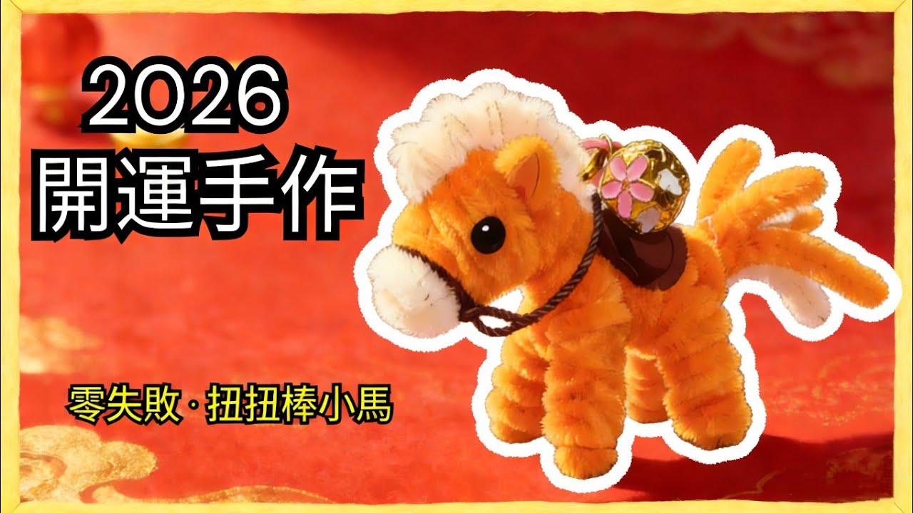 🐴新年招財！DIY扭扭棒小馬教學 | 簡單易學開運手作