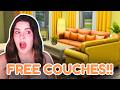 I Built a House Using The FREE Sims 4 Couch Set!
