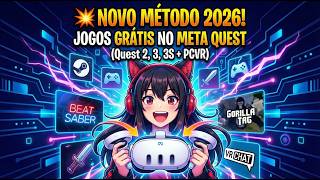 💥 COMO INSTALAR JOGOS GRÁTIS NO META QUEST E PCVR (Quest 2, 3, 3S) LUATOOLS E ROOKIE 💥