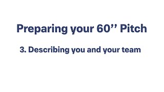 3  Describing You and Your Team
