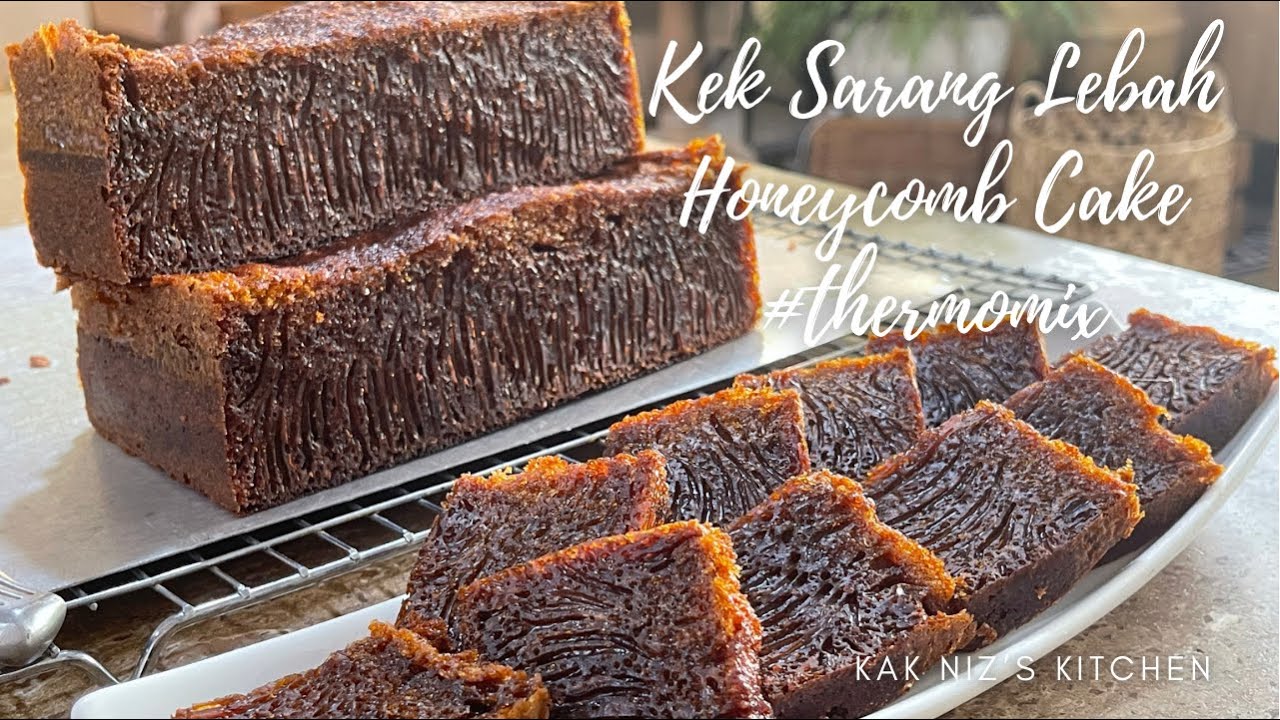 Buat Kek Sarang Lebah/Semut cara #thermomix | How to make Caramel Honeycomb cake using #thermomix