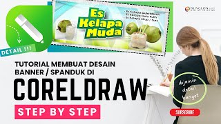 Tutorial Membuat Desain Spanduk Banner Di CorelDRAW Spanduk Es Kelapa Muda