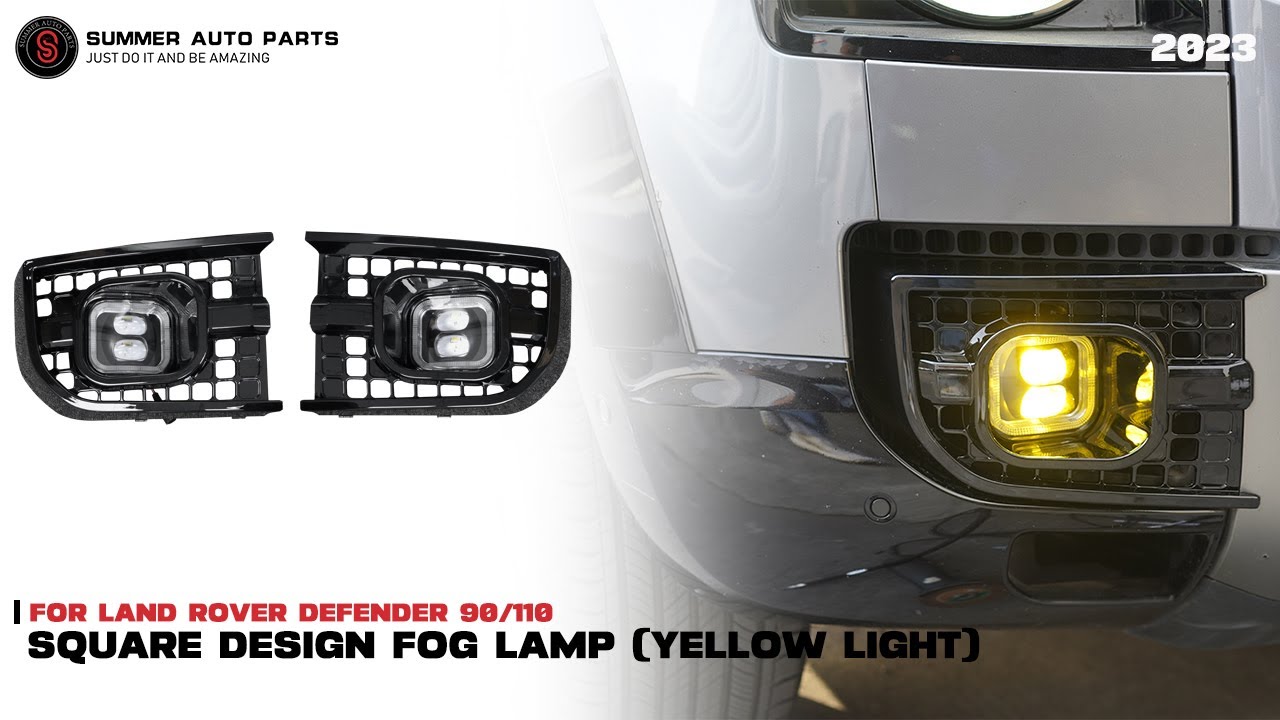 Summer Auto Parts | New Design Square Design Fog Lamp (Yellow Light ...