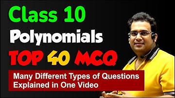 Ch 2 - Polynomials  🔥 CBSE Most Expected Important MCQ 🔥 Class 10 Maths - Term 1
