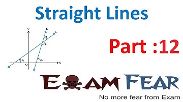 Maths Straight Lines part 12 (Examples) CBSE class 11 Mathematics XI