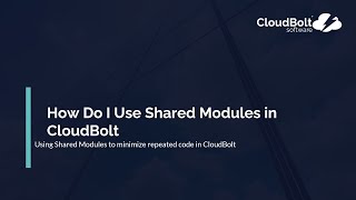 How Do I Use Shared Modules in CloudBolt