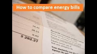 How to compare energy bills
