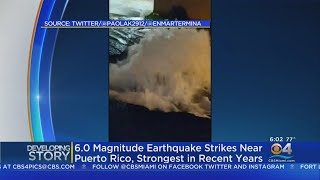 Magnitude Six Earthquake Off Puerto Rico