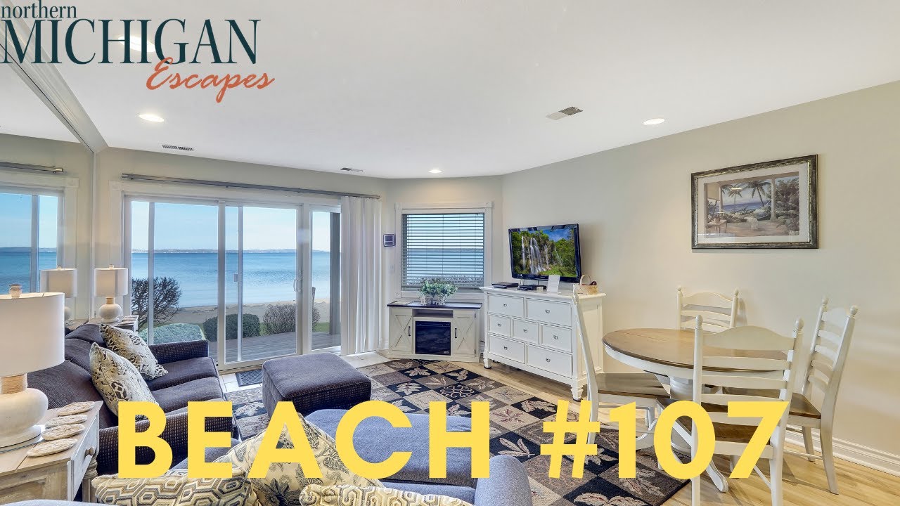 Beachfront Vacation at Beach Condo Unit 107 in Traverse City YouTube