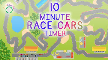 10 Minute Race Cars Timer - Kids Visual Timer