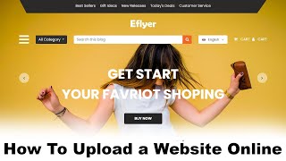 Fashion Store Website - How to Upload a Website online on Internet | Shared web hosting