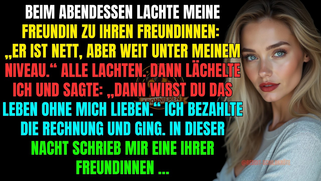 Beim Abendessen Lachte Sie: „Er Ist Nur Ein Freund.“ Ich Antwortete: „Nur Ein Ex, Vergiss Das.“