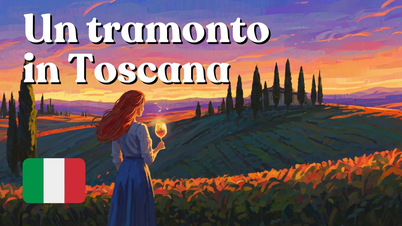 Sunset Over Tuscany: Slow Italian A2 Story About the Magic of Vineyard Dreams