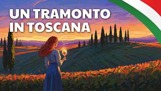 Sunset Over Tuscany: Slow Italian A2 Story About the Magic of Vineyard Dreams