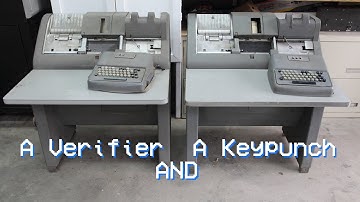 More Card Processing - The IBM 024 Keypunch and the IBM 056 Card Verifier