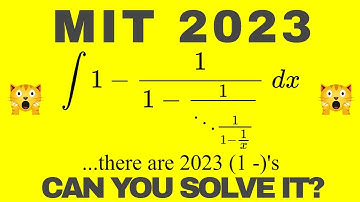 What!?!  They want me to integrate this thing???  MIT Integration Bee 2023 Regular Season #4