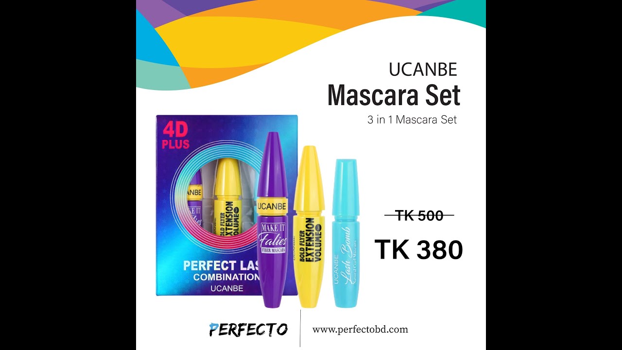 𝐔𝐂𝐀𝐍𝐁𝐄 4D Plus 𝟑𝐩𝐜𝐬 𝐌𝐚𝐬𝐜𝐚𝐫𝐚 𝐒𝐞𝐭 | Perfecto