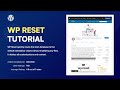 WP Reset Plugin Tutorial - Reset a WordPress Website for a Fresh Start