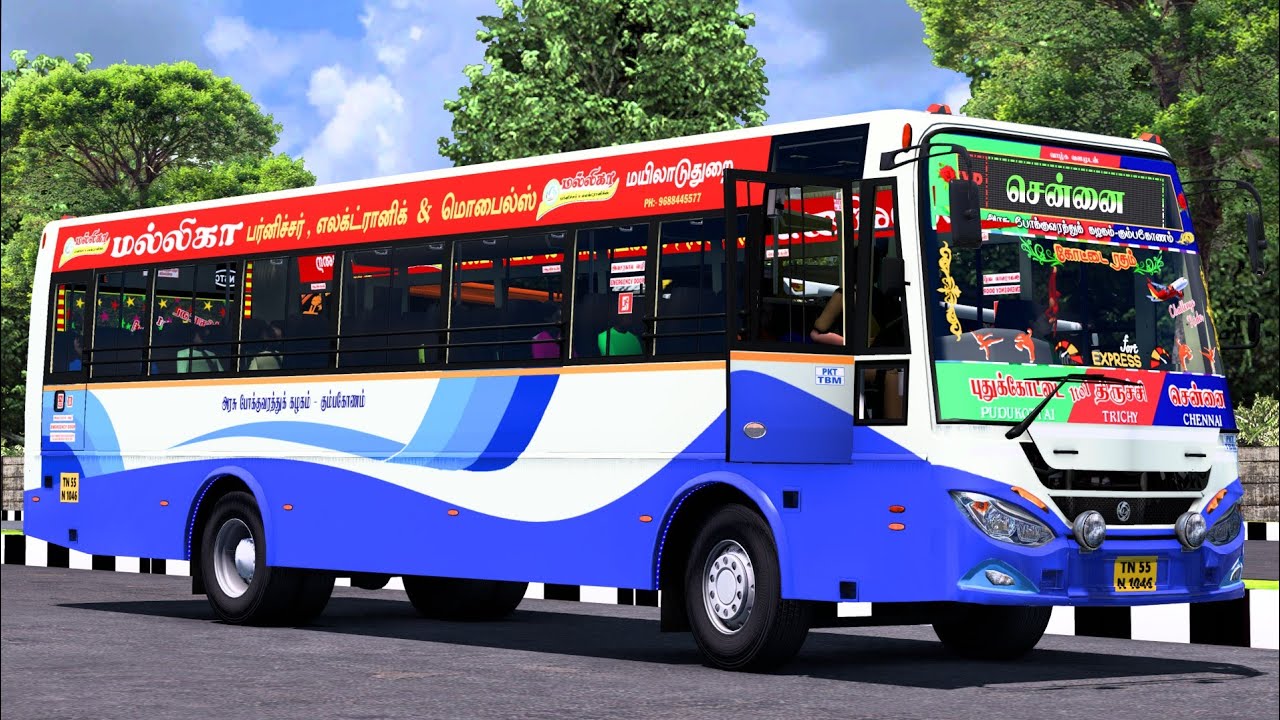 Tnstc - Kumbakonam Bus | Pudukootai-Chennai | Express | With Melodies | Ets2 Gameplay | SP GAMING