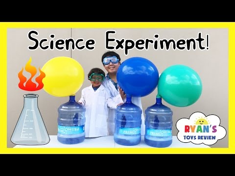 BLOWING UP GIANT BALLOON Baking Soda and Vinegar Experiment for kids