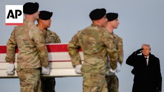 Trump attends transfer of National Guardsmen and interpreter killed in Syria