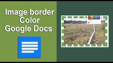 How to change image border Color in Google Docs