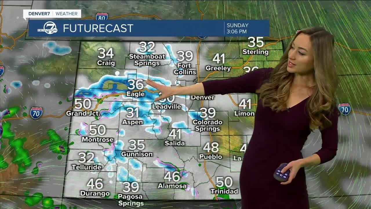 Cooler in Denver, with snow showers in the mountains Sunday - YouTube