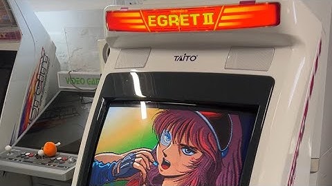 TAITO Egret II Arcade cabinet - Elevator Action Returns attract mode