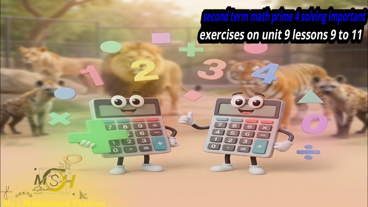 second term math prime 4 solving important exercises on unit 9 lessons ...