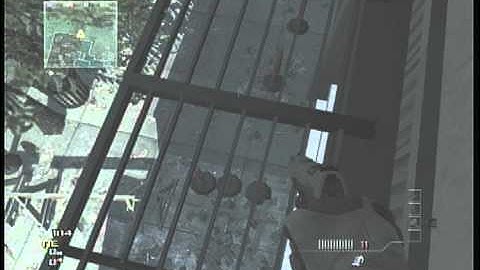 modern warfare 3 downpost strafe jump glitch onto metal roof